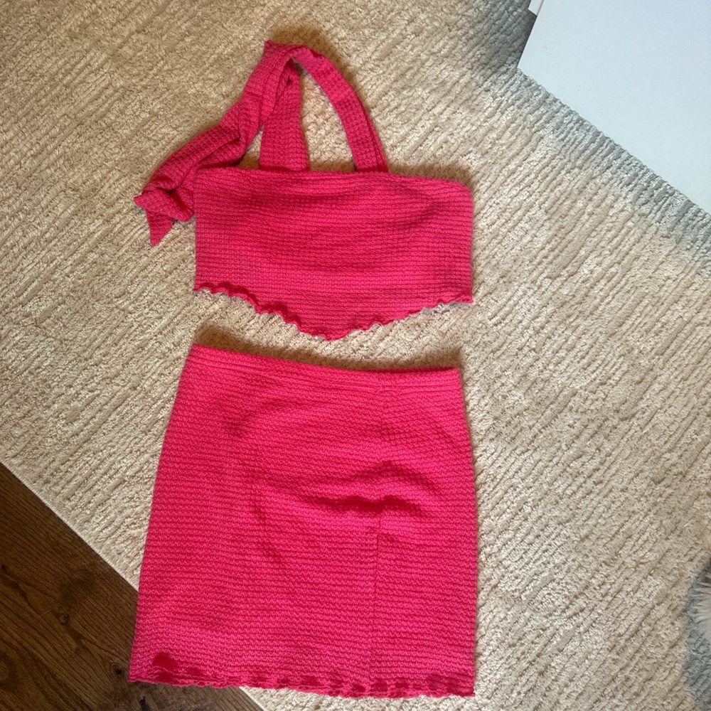 SHEIN Pink Two-Piece Dress